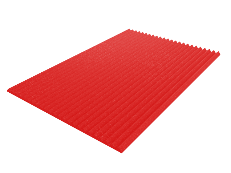 2 Inch Acoustic Foam Wedge Style Panels - 13 Color Options by SoundAssured