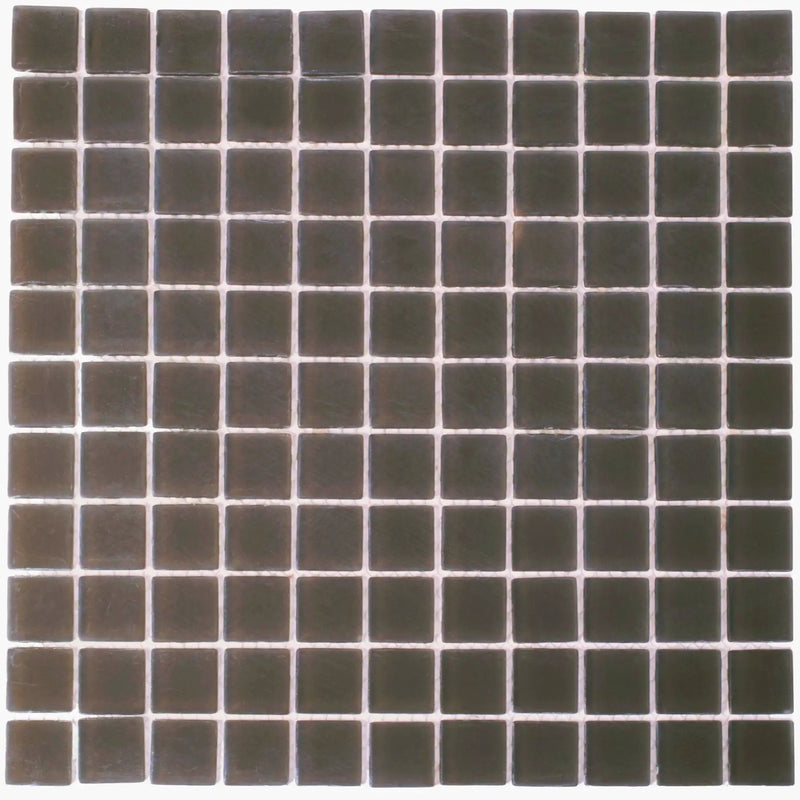 Ash Gray 12x12 Matte Square Glass Mosaic Tile (10 pack, 9.67 sq ft/case) by Apollo Tile