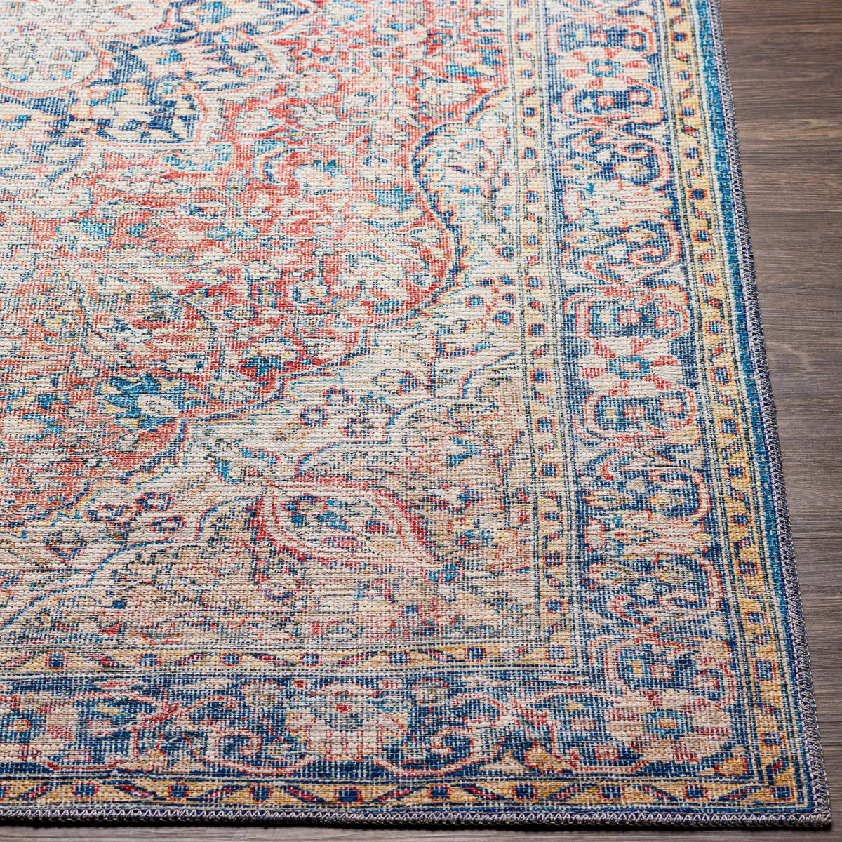 Wacousta Red&Blue Washable Rug - Clearance, photo 5 of 13