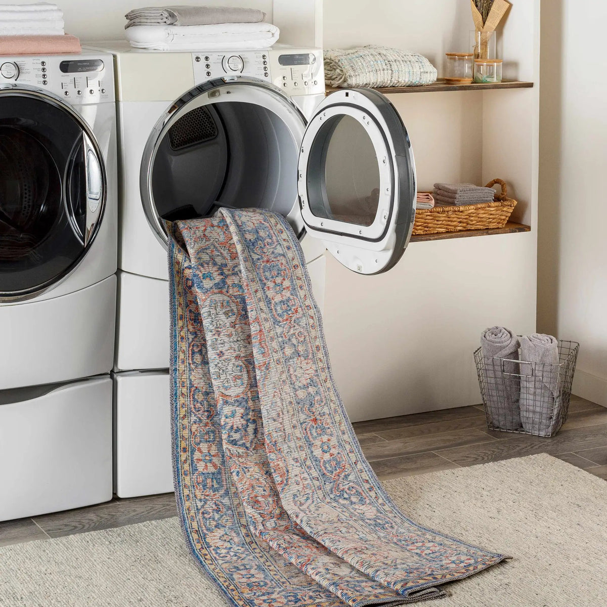 Wacousta Red&Blue Washable Rug - Clearance, photo 10 of 13