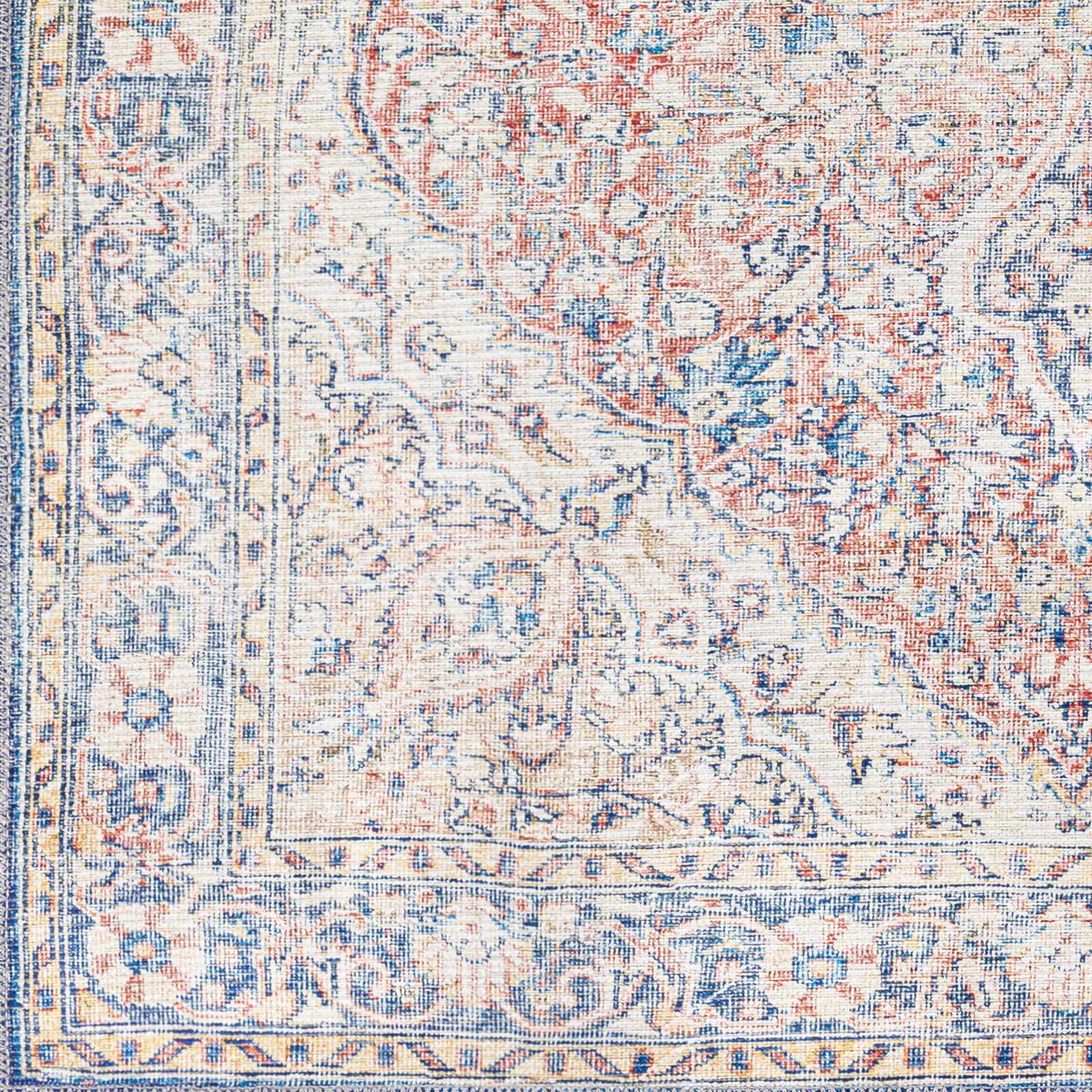 Wacousta Red&Blue Washable Rug - Clearance by Boutique Rugs