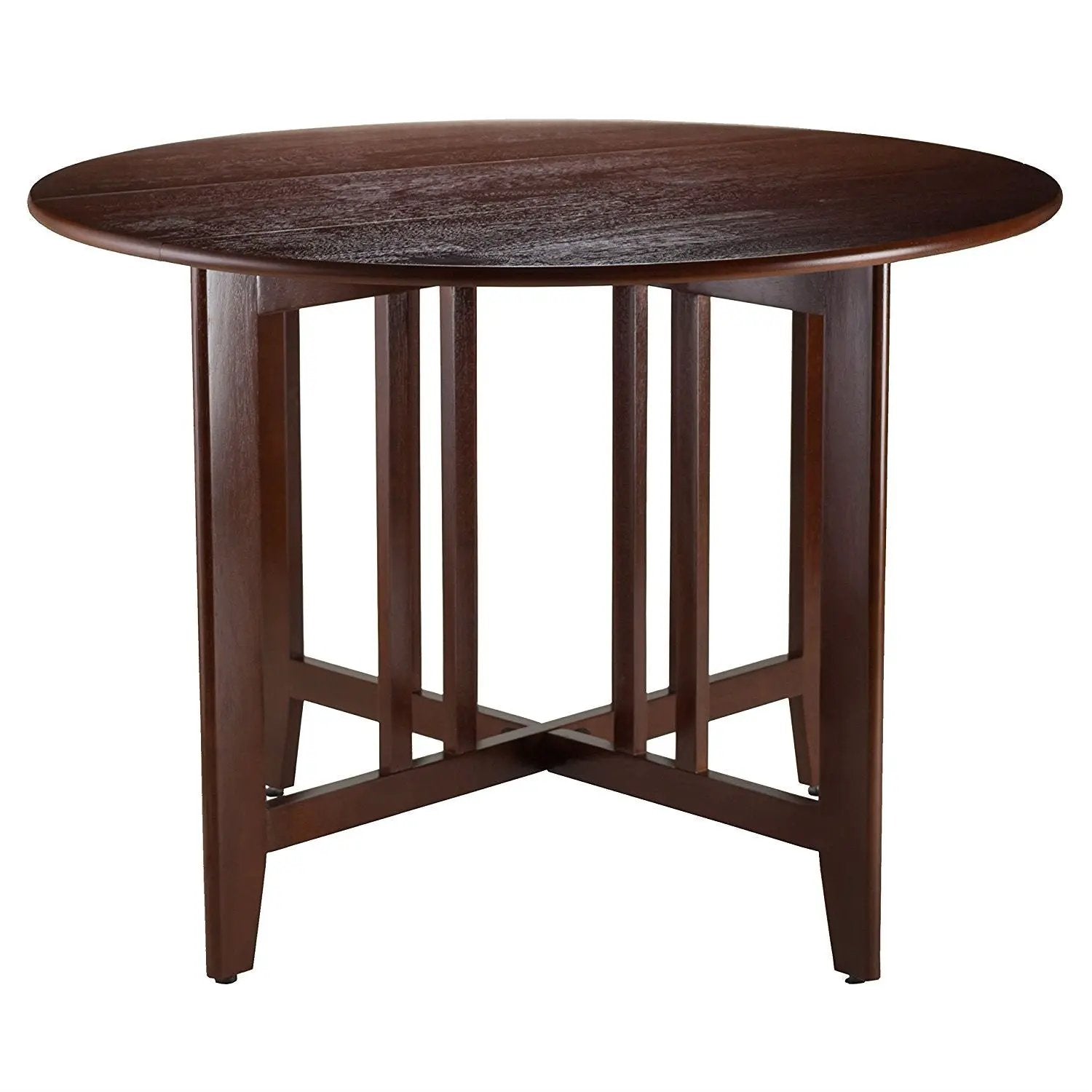 Mission Style Round 42-inch Double Drop Leaf Dining Table by HomePacific