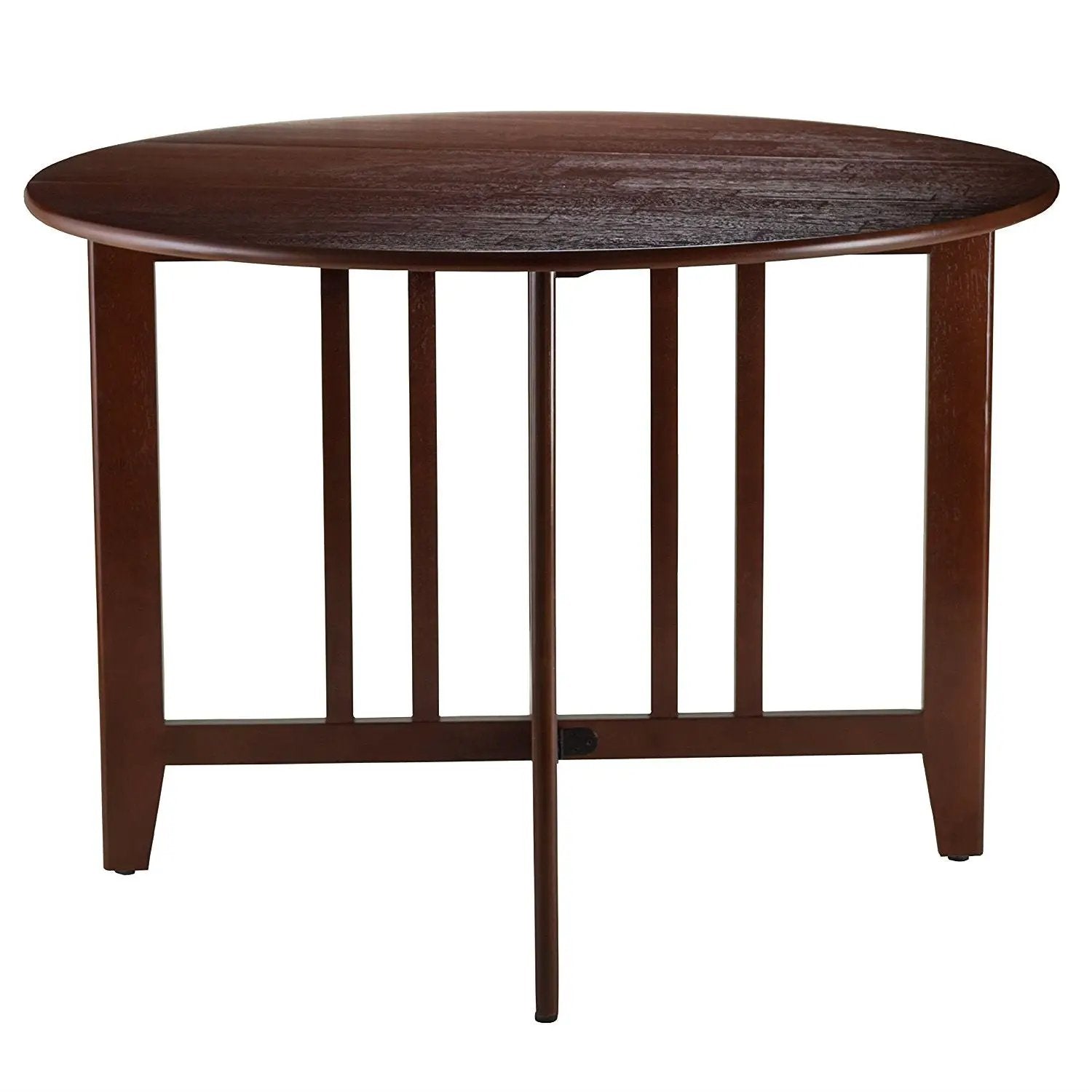 Mission Style Round 42-inch Double Drop Leaf Dining Table by HomePacific