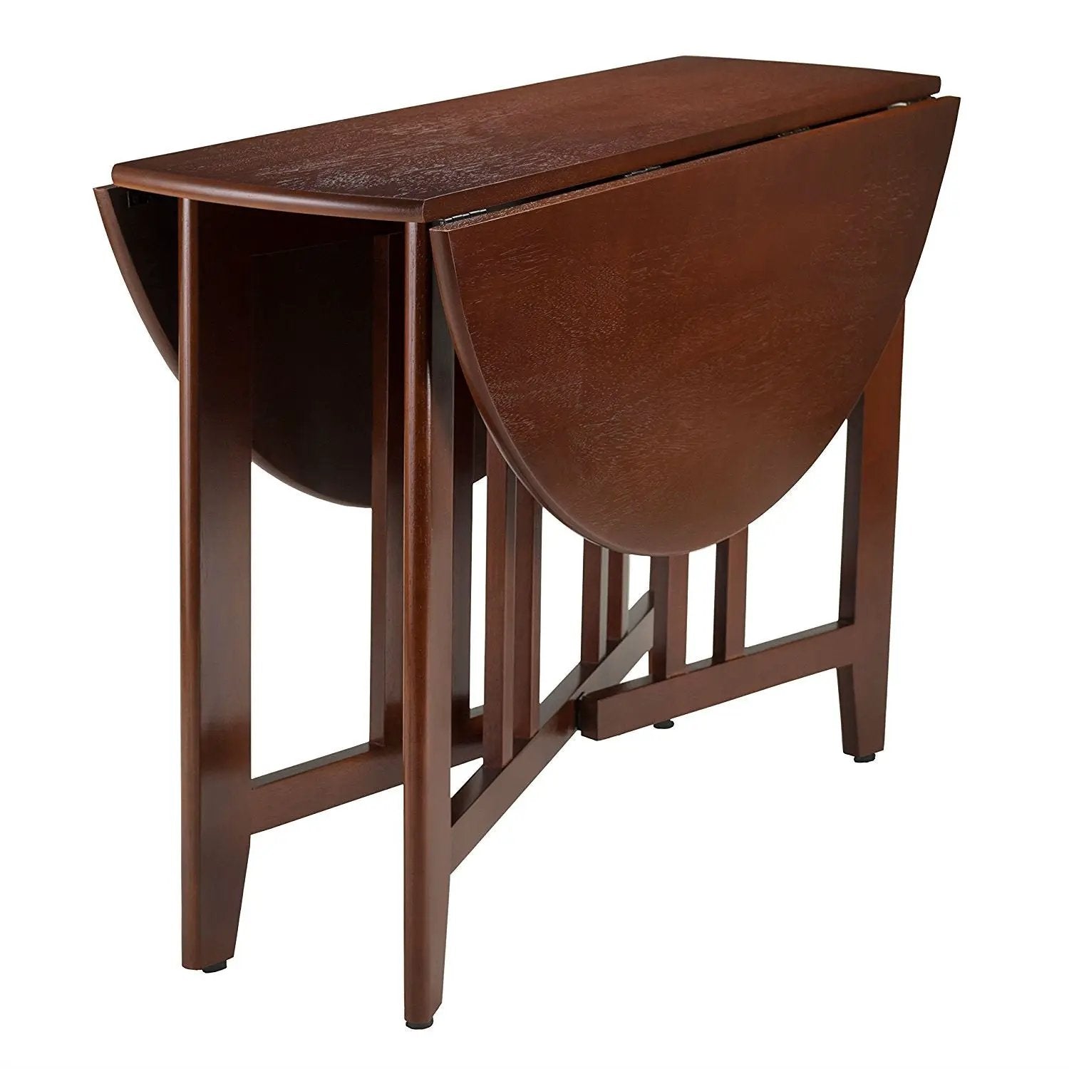 Mission Style Round 42-inch Double Drop Leaf Dining Table by HomePacific