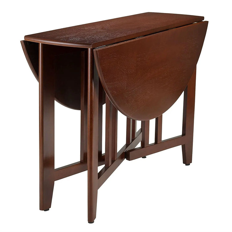 Mission Style Round 42-inch Double Drop Leaf Dining Table by HomePacific