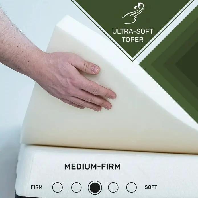 King 2-inch Thick Plush High Density Foam Mattress Topper Pad - Medium Firm by HomePacific