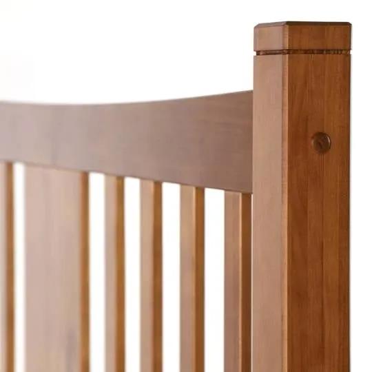 Queen Farmhouse Style Solid Wood Platform Bed Frame with Headboard in Walnut by HomePacific
