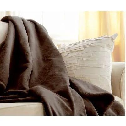 Walnut Brown Cuddle Microplush Heated Electric Warming Throw Blanket by HomePacific