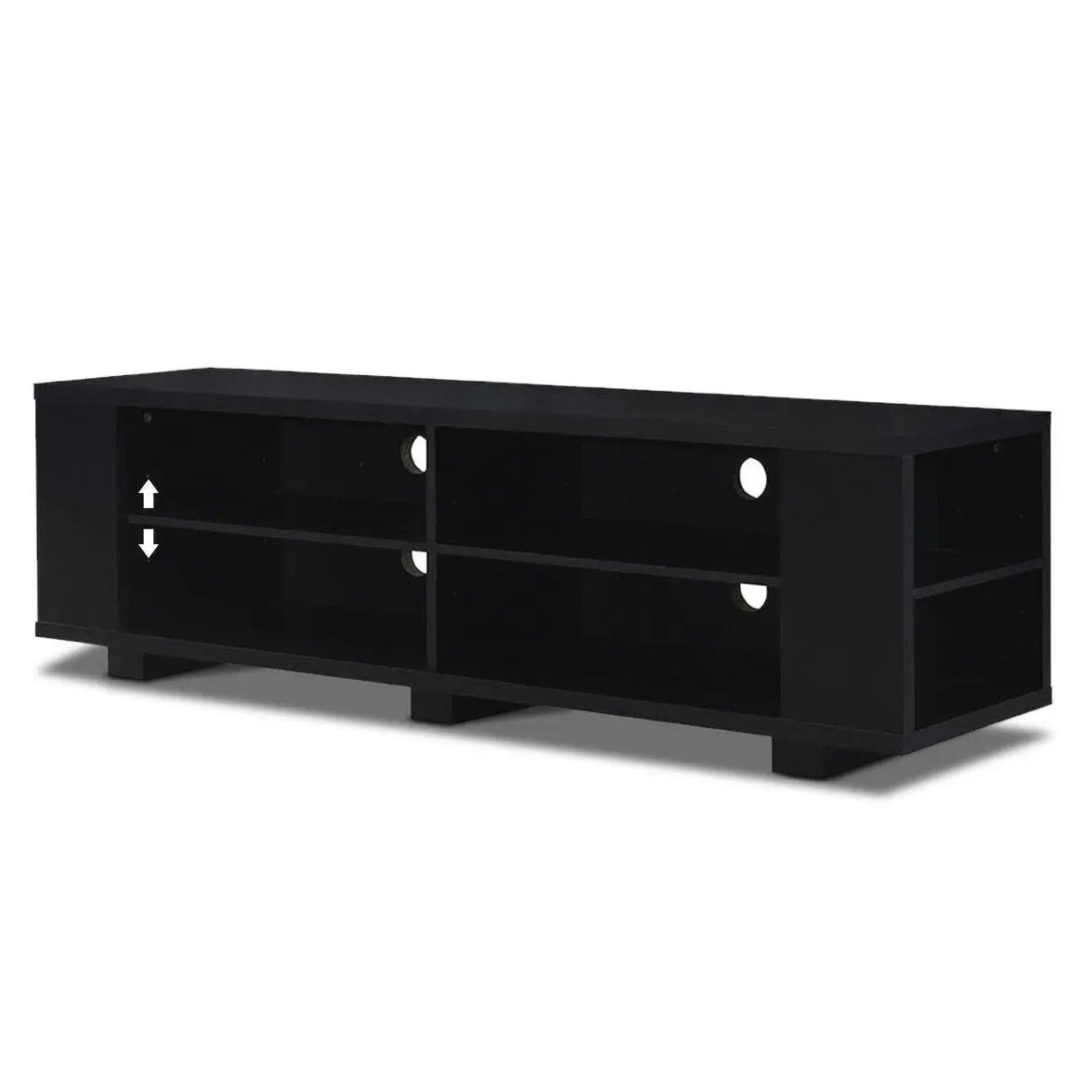 Modern TV Stand in Walnut Wood Finish - Holds up to 60-inch TV by HomePacific