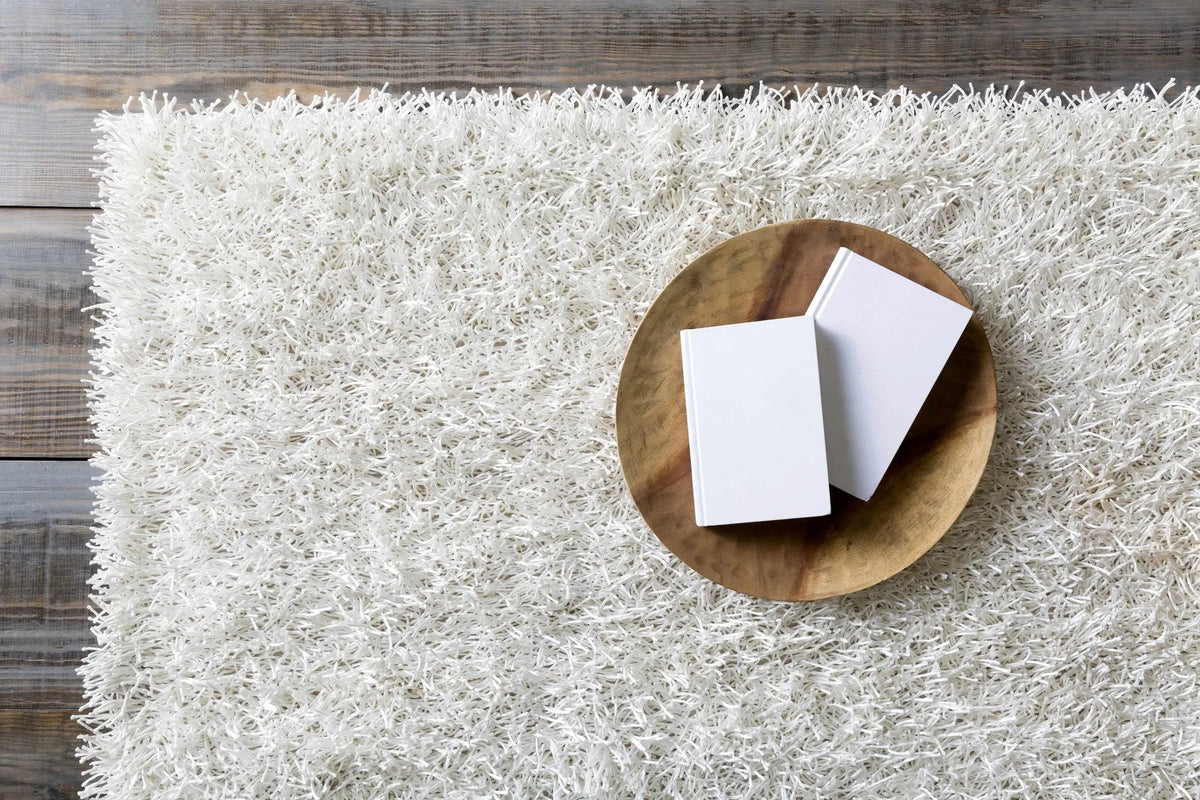 Browder Solid Beige Shag Area Rug - Clearance, photo 9 of 10