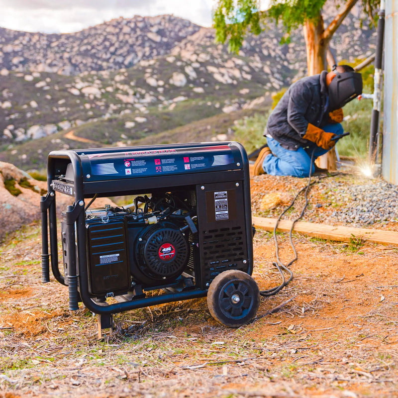 210 Amp Engine Driven Welder Generator 2000 Watt 15 HP Gas Powered by Tomahawk Power