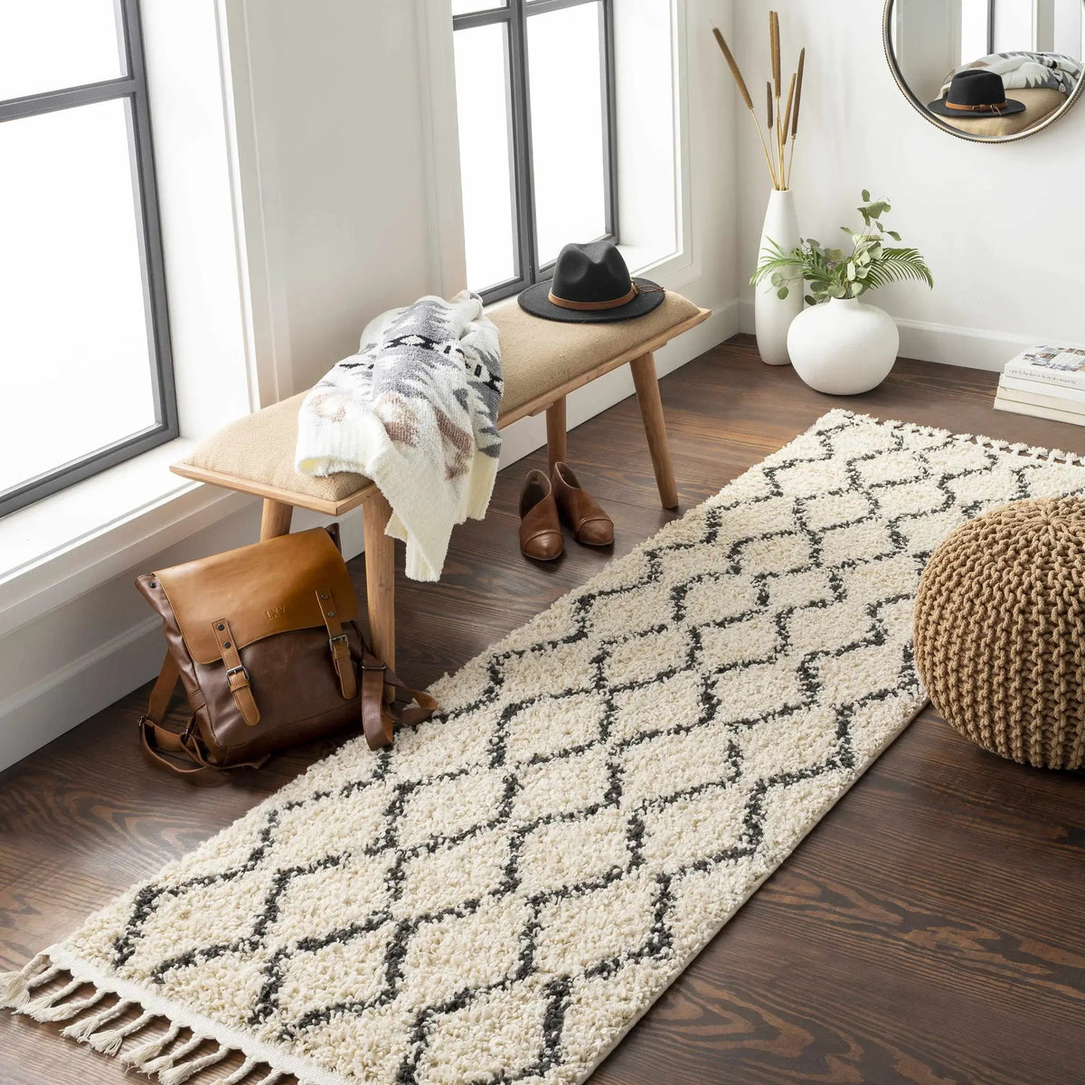 West End Plush Area Rug, installed in a room