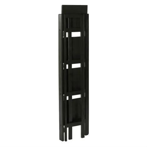 Black 4-Tier Shelf Folding Shelving Unit Bookcase Storage Shelves Tower by HomePacific