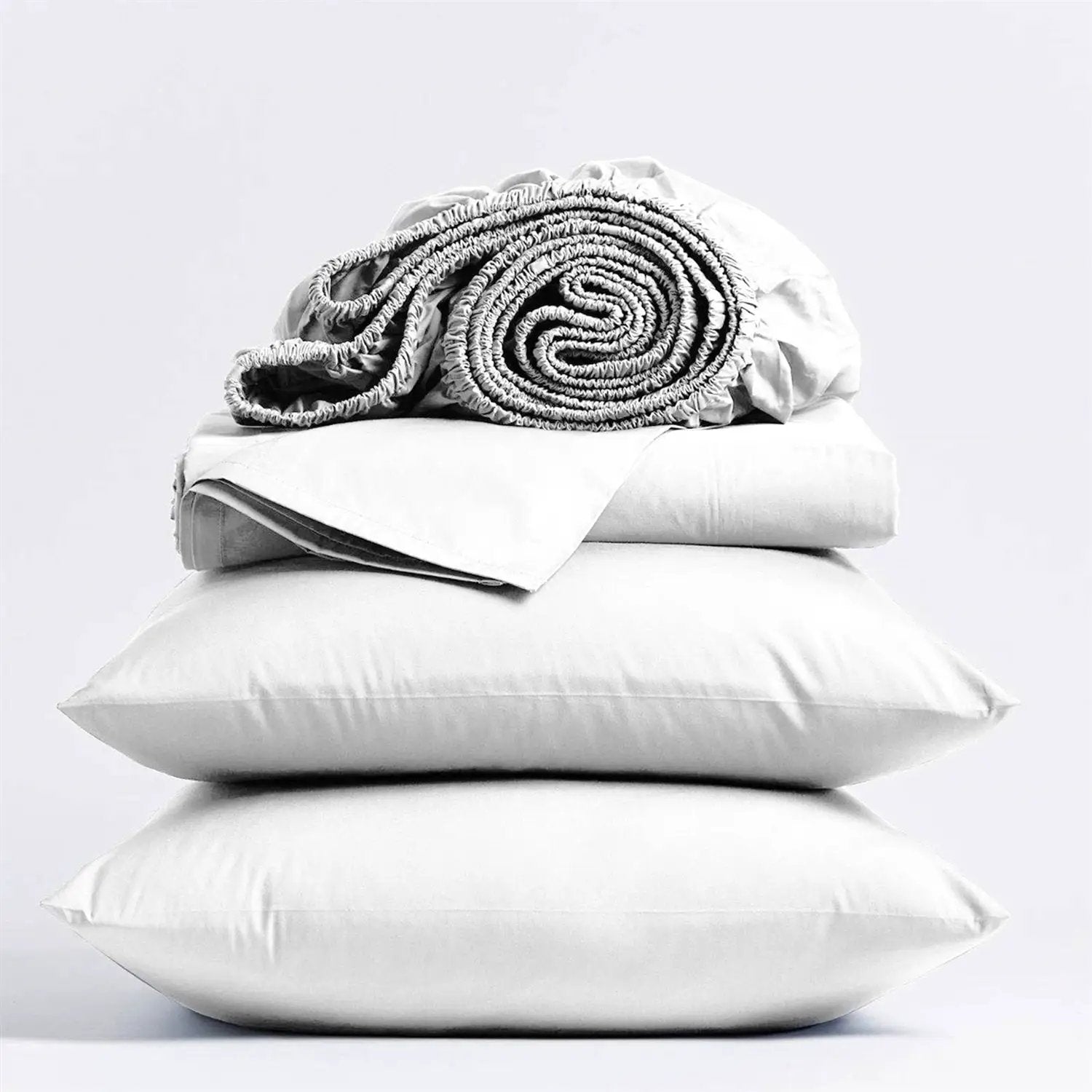 Full size White 100-Percent Certified Organic Cotton Sheet Set by HomePacific