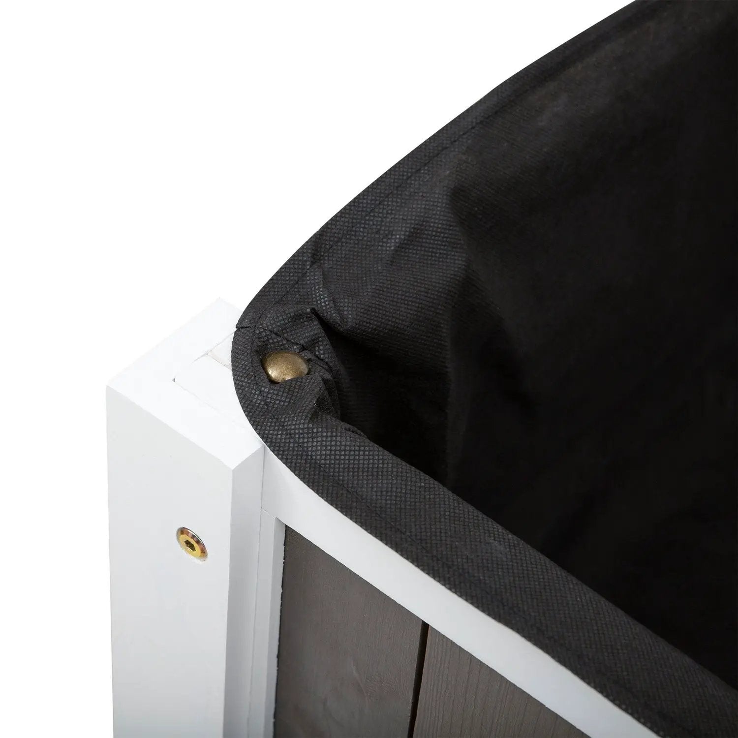 White Wooden 2 Level Elevated Raised Garden Planter Bed by HomePacific
