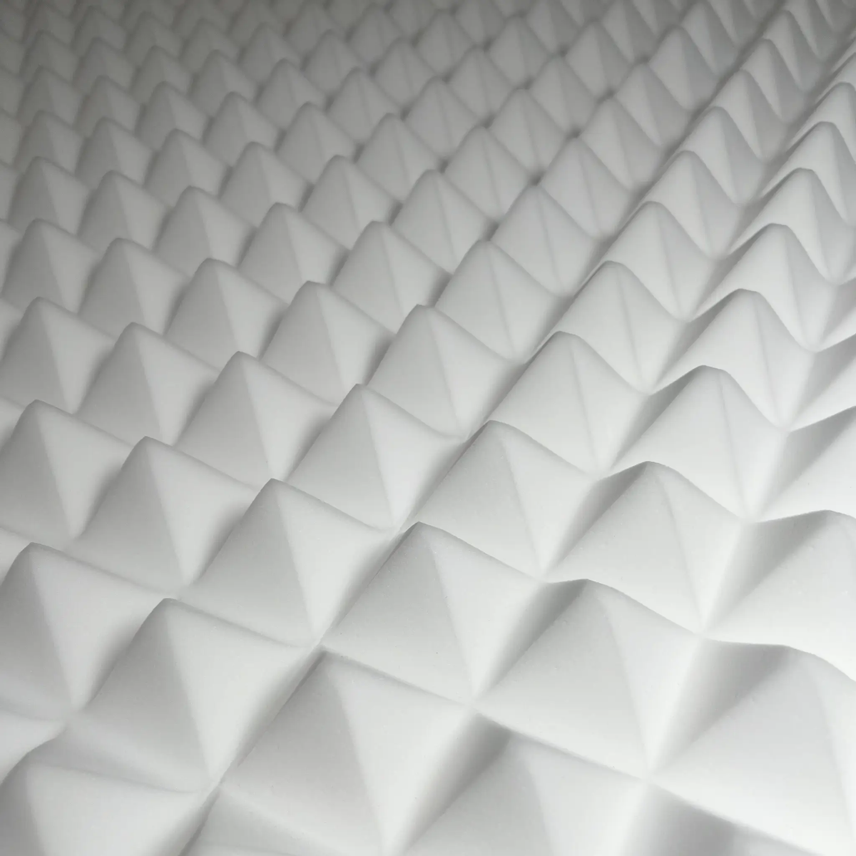 White Acoustic Foam Panels - 12x12x2.5", photo 3 of 13