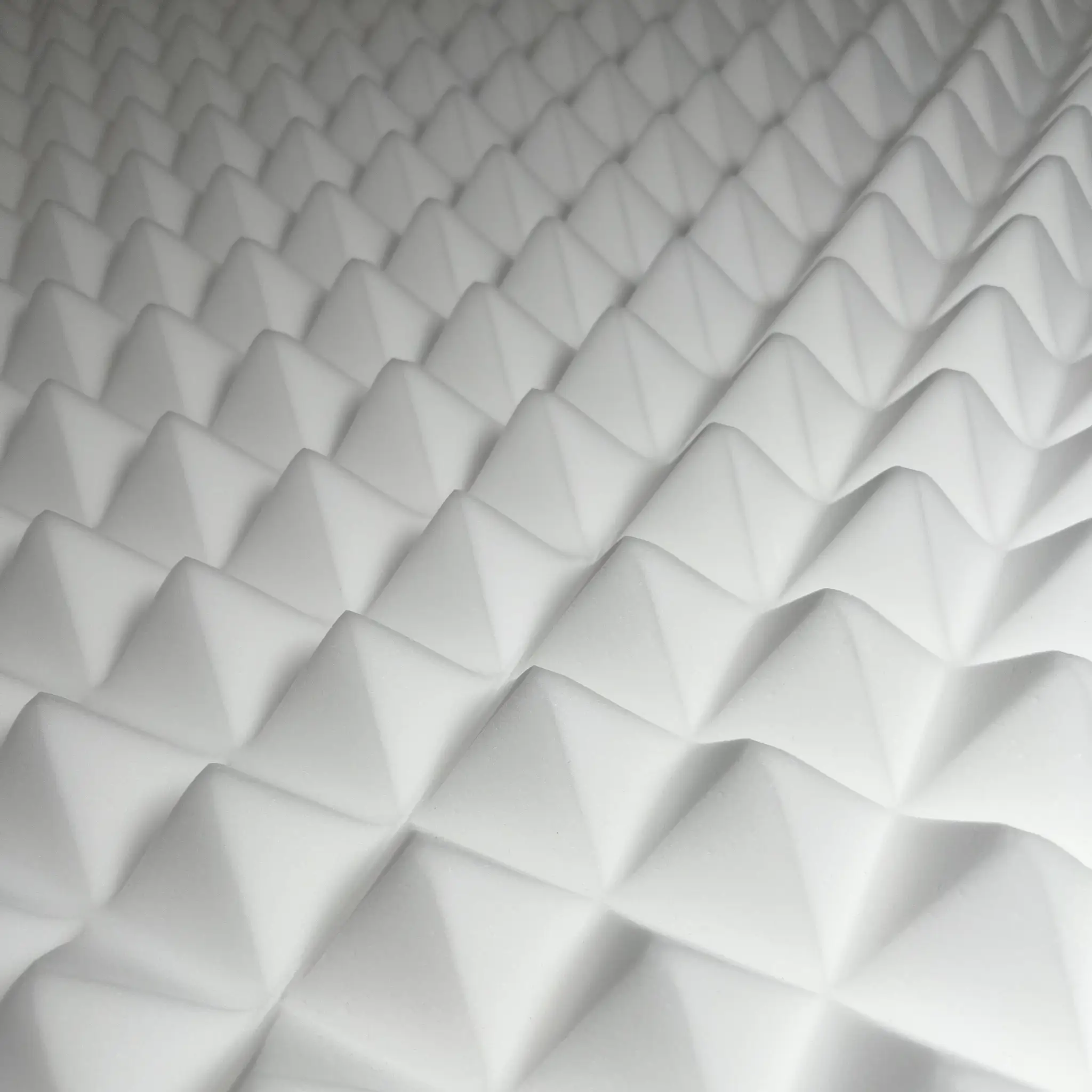White Acoustic Foam Panels - 12x12x2.5" by SoundAssured