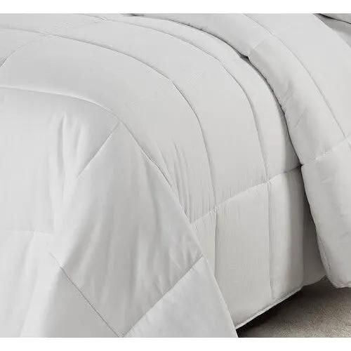 King/Cal King Traditional Microfiber Reversible 3 Piece Comforter Set in White by HomePacific
