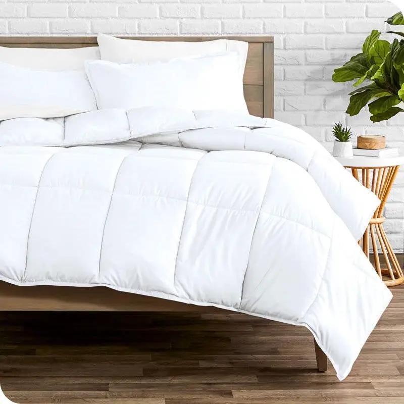 Full size Super Soft Microfiber Down Alternative Comforter Set White by HomePacific