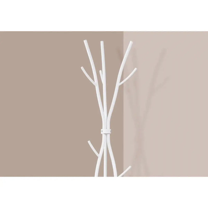 74-inch White Metal Coat Rack Entryway Hall Tree Umbrella Stand by HomePacific