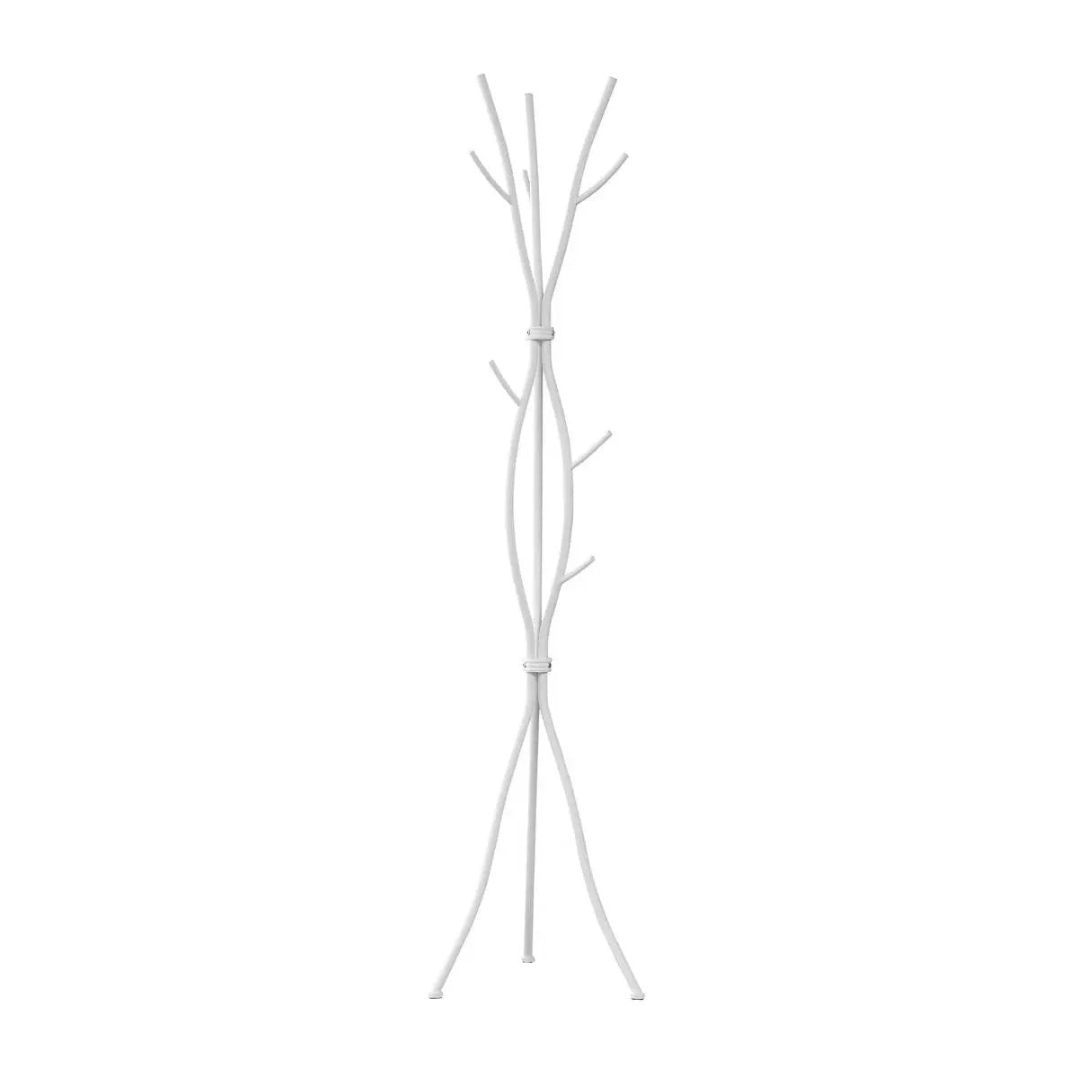 74-inch White Metal Coat Rack Entryway Hall Tree Umbrella Stand by HomePacific