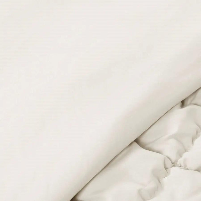 Twin/XL Soft Lightweight Puff Textured 2-Piece Comforter Set in Off White by HomePacific