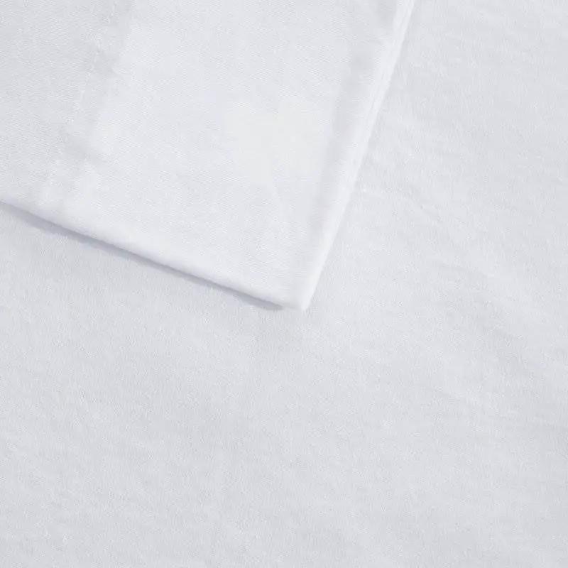 Twin XL Size 4-Piece Cotton Blend Jersey Sheet Set in White by HomePacific