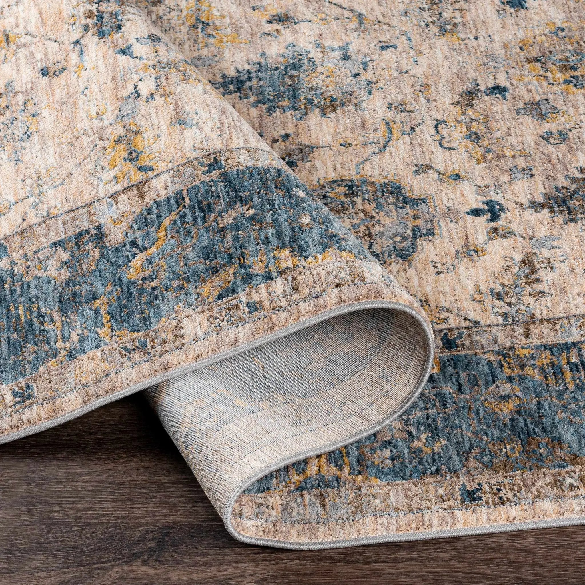 Wilkie Blue Persian Rug by Boutique Rugs