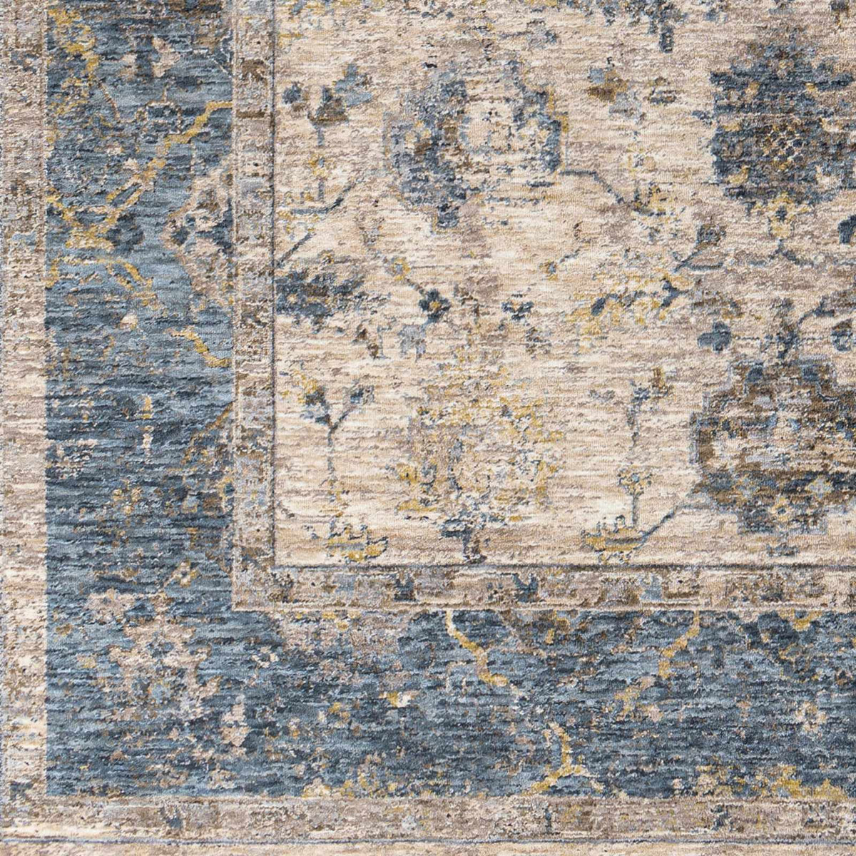 Wilkie Blue Persian Rug, sample swatch