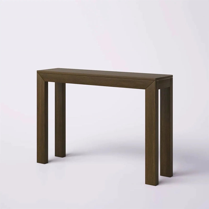 Solid Wood Modern Accent Console Table / Sofa Table in Dark Brown Walnut Finish by HomePacific