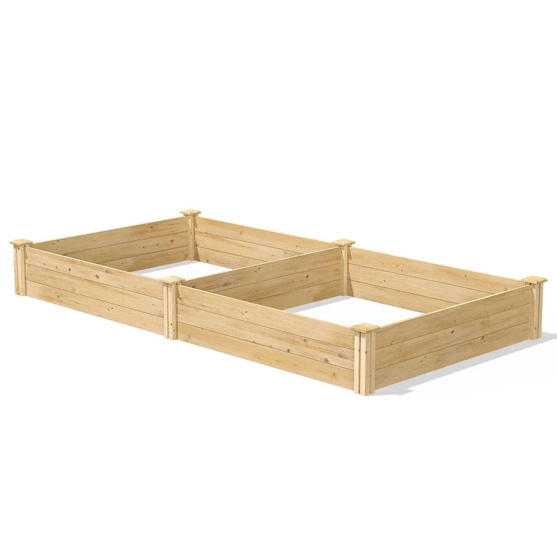 Cedar 4ft x 8ft x 10.5in Raised Garden Bed - Made in USA by HomePacific