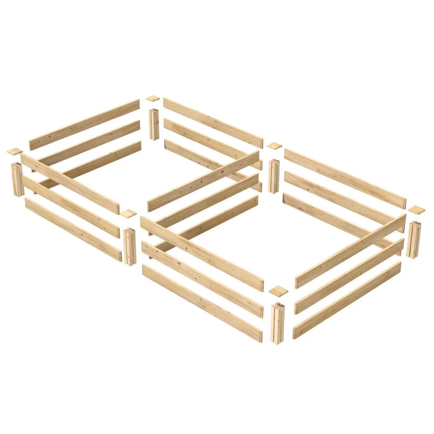 Cedar 4ft x 8ft x 10.5in Raised Garden Bed - Made in USA by HomePacific