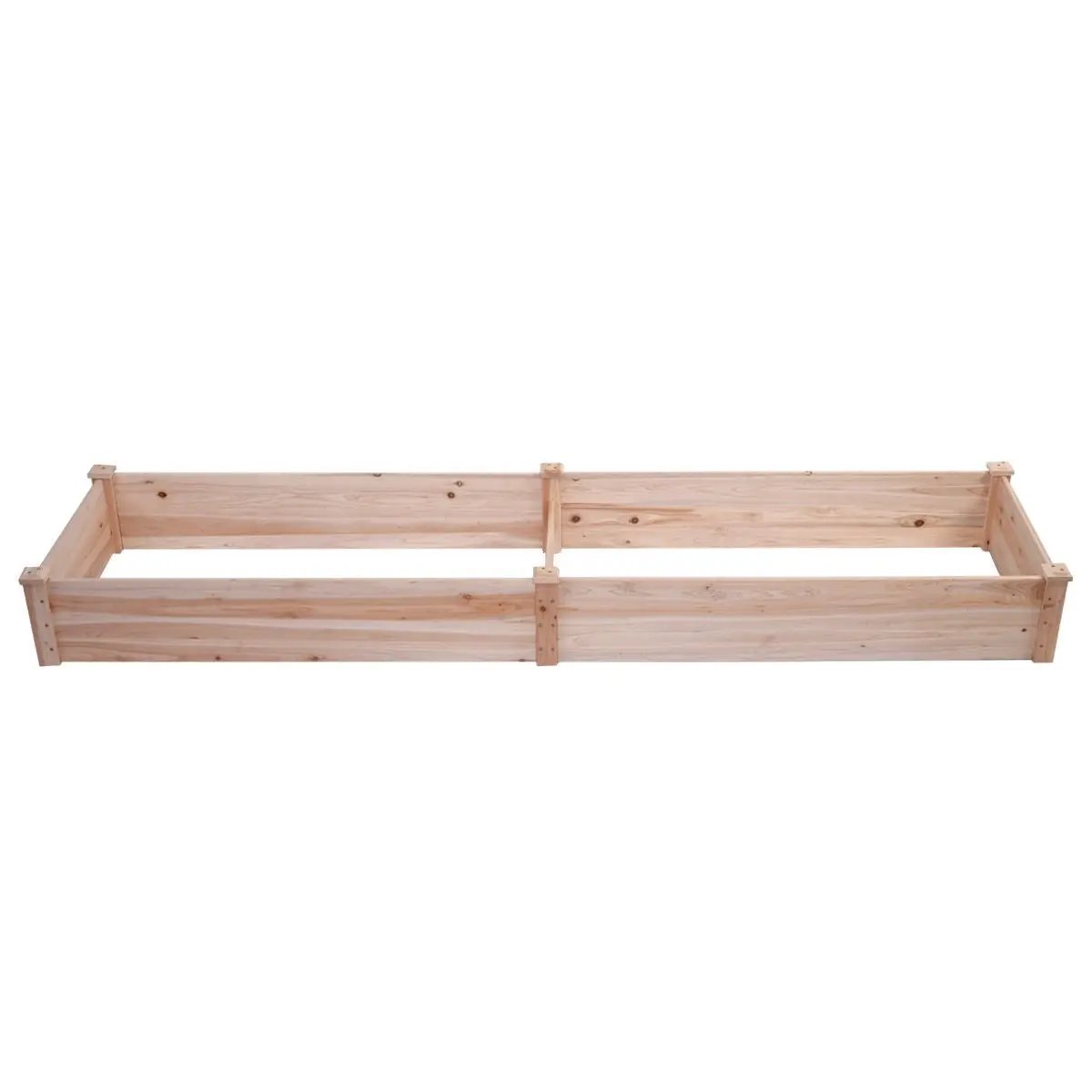 Solid Wood 8 ft x 2 ft Raised Garden Bed Planter by HomePacific