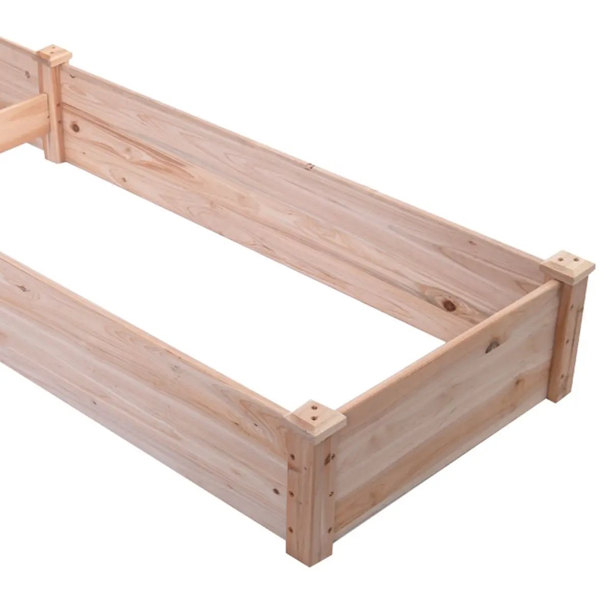 Solid Wood 8 ft x 2 ft Raised Garden Bed Planter by HomePacific