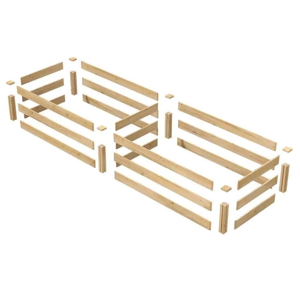 2 ft x 8 ft Cedar Wood Raised Garden Bed - Made in USA by HomePacific