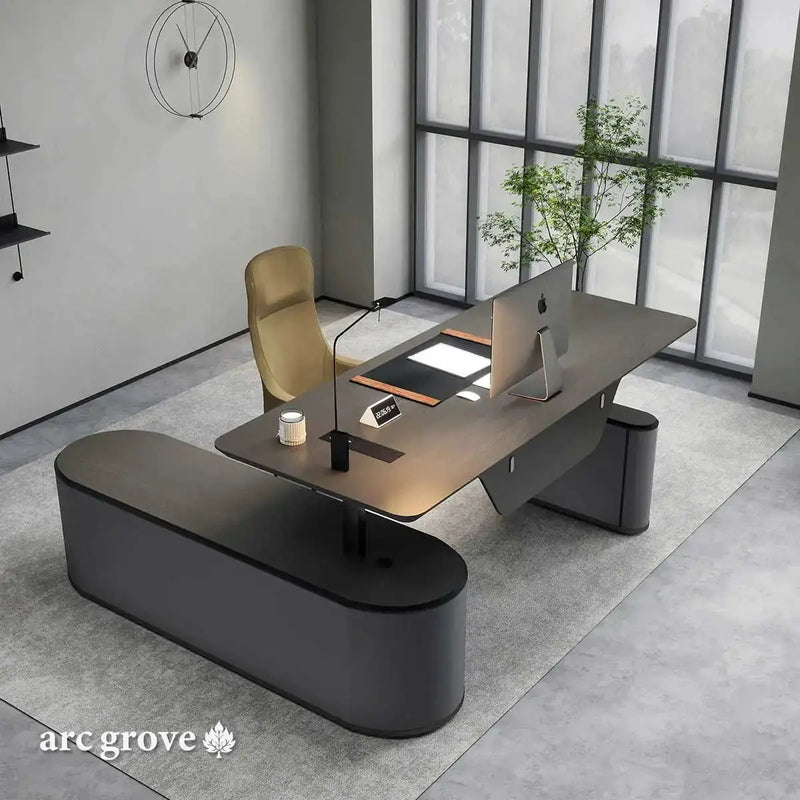 Sawyer · L-Shaped Executive Standing Desk, Adjustable Height by Arc Grove