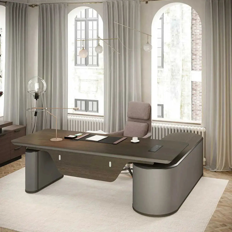 Sawyer · L-Shaped Executive Standing Desk, Adjustable Height by Arc Grove