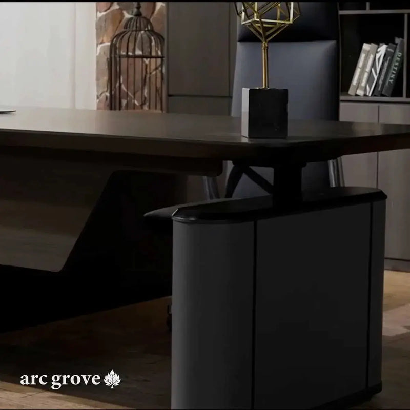 Sawyer · L-Shaped Executive Standing Desk, Adjustable Height by Arc Grove