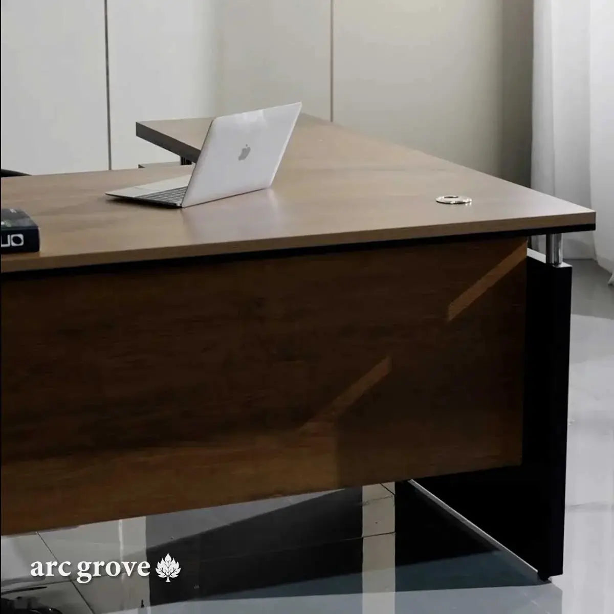 Harwood · Small L-Shaped Executive Desk by Arc Grove