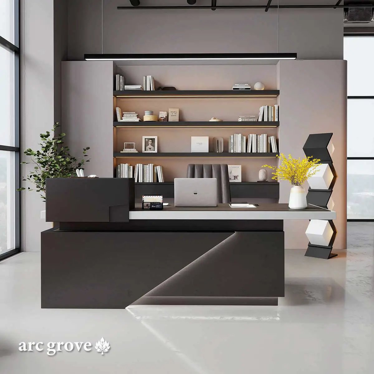 Taunton · Modern L-Shaped Desk, photo 3 of 11