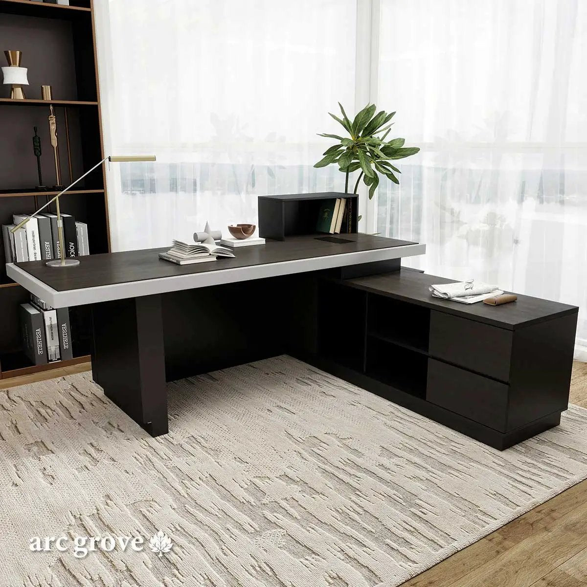 Taunton · Modern L-Shaped Desk, photo 4 of 11