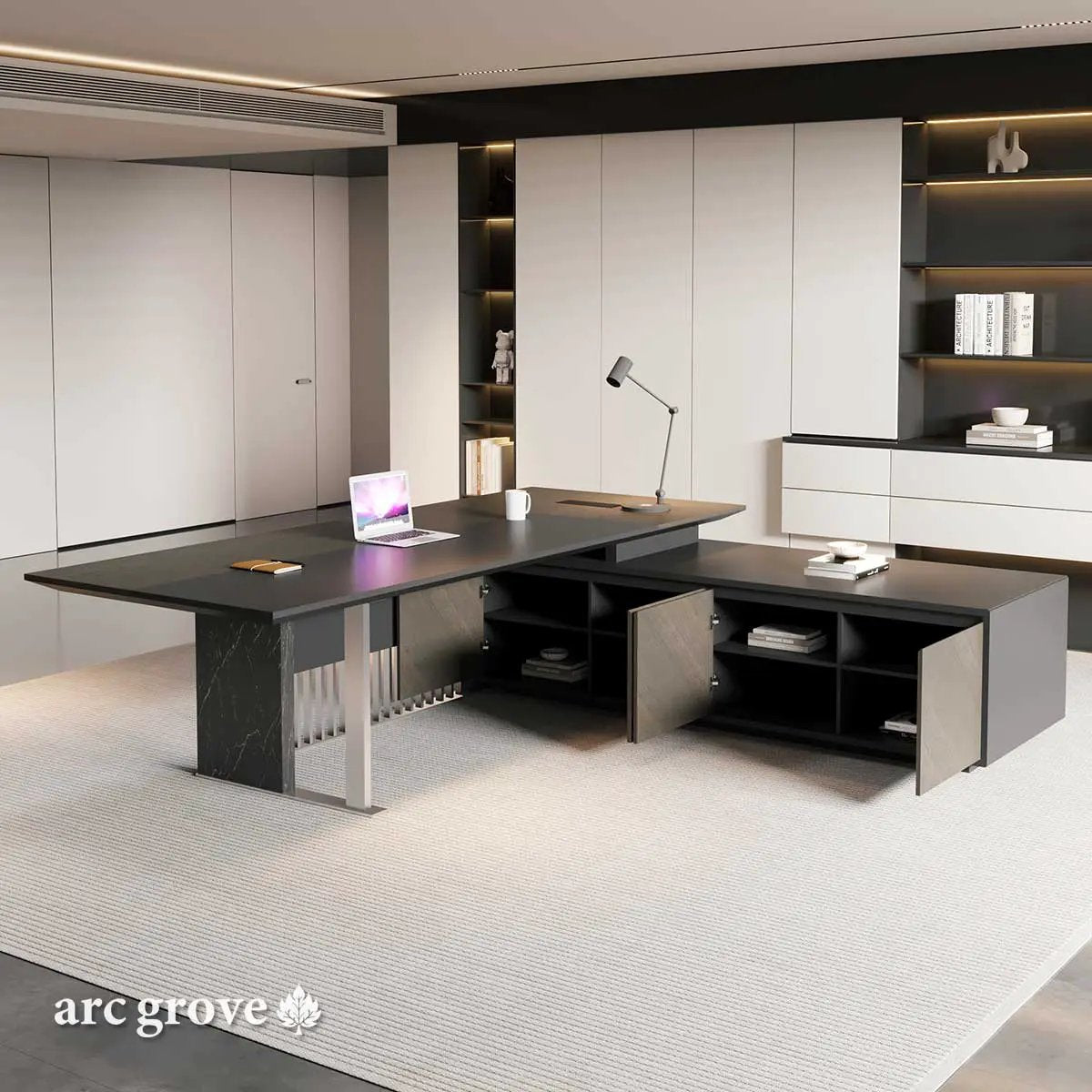 Buckler · Modern L-Shaped Desk by Arc Grove