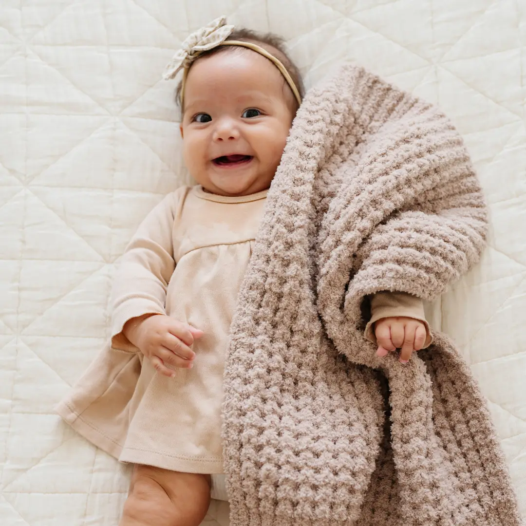 Waffle Knit Mini Blankets by HouseOfZazla