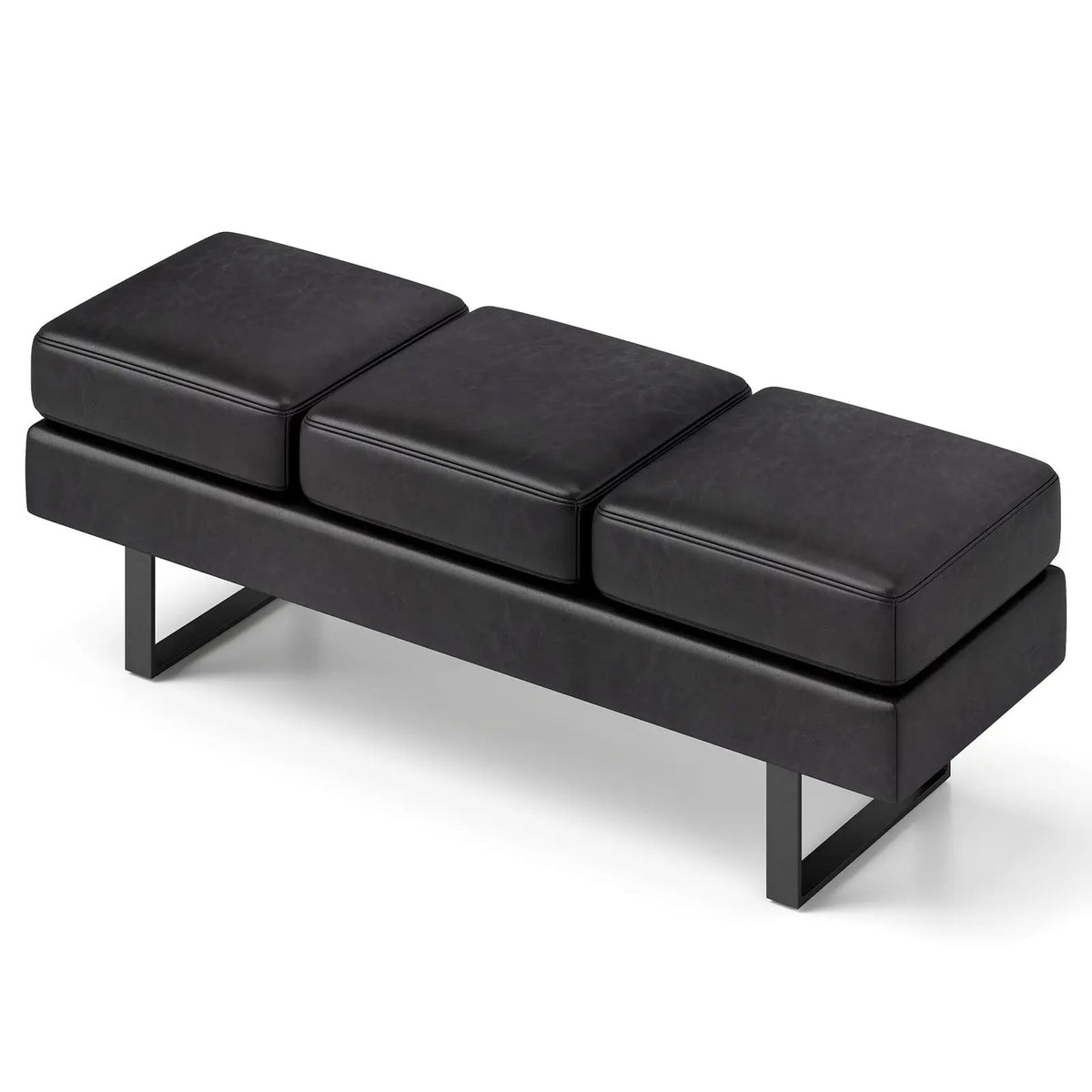 Waiting Room Bench Seating Long Bench with Metal Frame Leg, photo 7 of 16