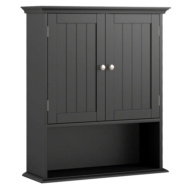 Wall Mount Bathroom Cabinet Storage Organizer with Doors and Shelves by DirectDeals