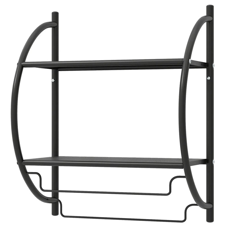 2-Tier Wall Mounted Bathroom Towel Rack with Towel Bars by DirectDeals