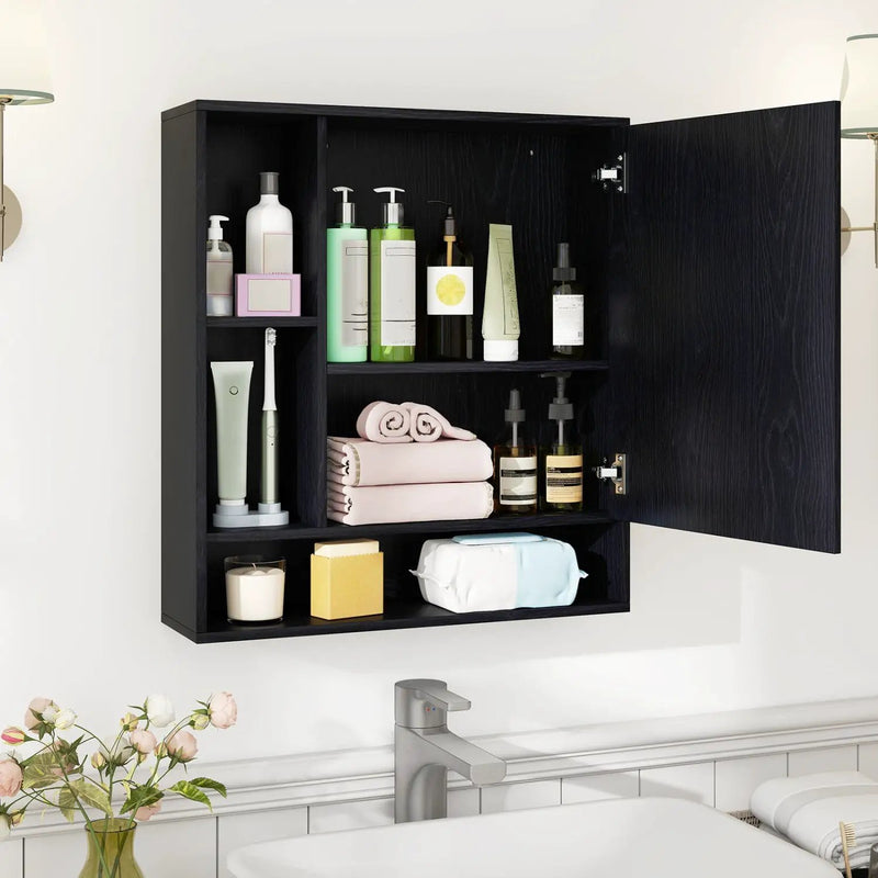 Wall Mounted Bathroom Cabinet with Mirror Single Door by DirectDeals