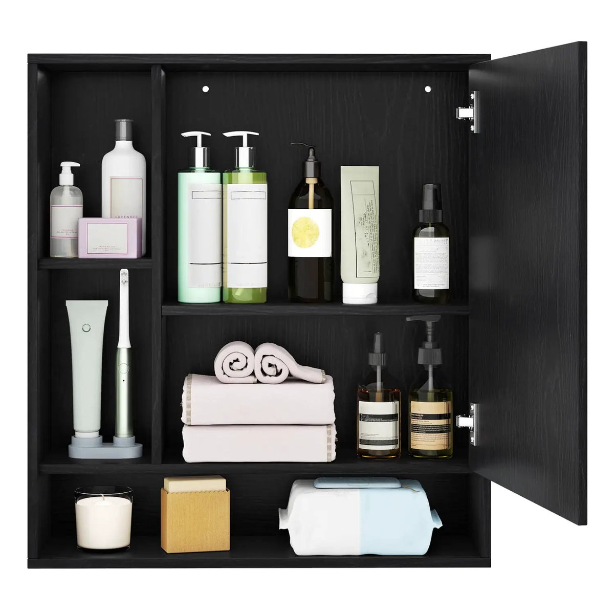 Wall Mounted Bathroom Cabinet with Mirror Single Door, photo 27 of 32