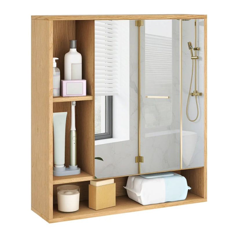 Wall Mounted Bathroom Cabinet with Mirror Single Door by DirectDeals