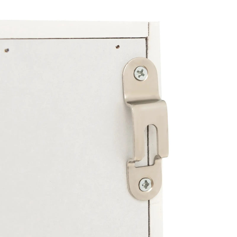 Wall Mounted Jewelry Armoire Organizer with Full-Length Frameless Mirror-White by DirectDeals